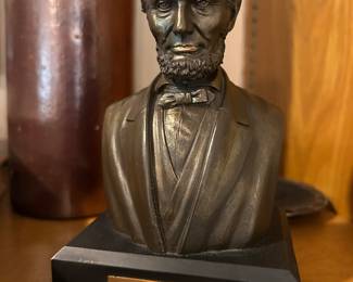Brass Lincoln statue