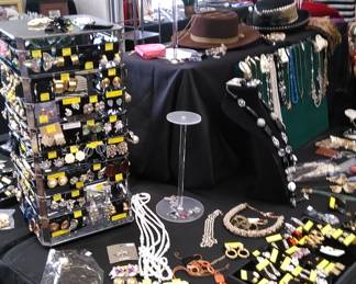 Costume jewelry and vintage hats