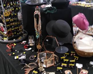 Costume jewelry and vintage hats