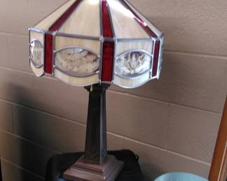 Leaded glass lamp