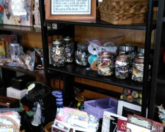Jewelry jars, etc.