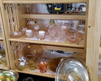 Vintage depression era glassware.