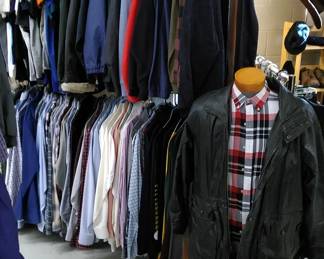 Men's clothing including fall and winter coats