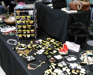 Costume jewelry and vintage hats