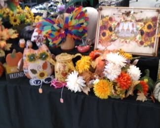 Fall decorations and arrangements
