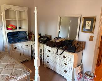 Bookcase hutch and corner desk