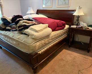 king bed and nice clean mattress