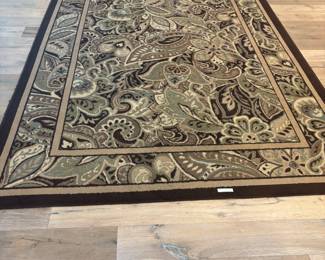 Brown & Teal area rug $250.00
7’10” x 10’ 11”