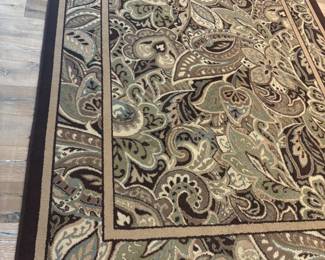 Brown & Teal area rug $250.00
7’10” x 10’ 11”