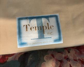 Floral club chairs by Temple $500.00 pair
37”w 32”d 31”t