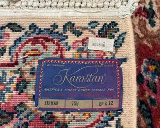 Karastan Red, Blue & Beige 8’8”x 12’
Area rug $1,500.00