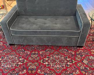 Blue Serta Dream convertible sofa/bed
$ 500.00. 66”w 36”d 39” t sofa
66”w 66” d 25” t bed