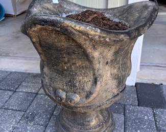 Concrete planter $95.00
17”diameter 21” t