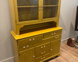 2 pc Amish Hutch in mustard $350.00
48”w 18” d 71.5” t