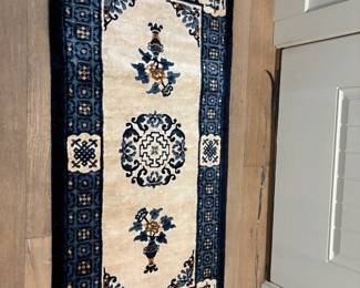 Chinese silk rug Hong Kong $200.00
24.25” x 49.25”