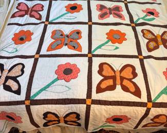 Butterfly quilt $ 85.00. 64”x 77”