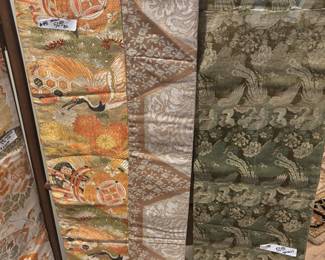 Japanese Obi’s, silk $50 to $225 each