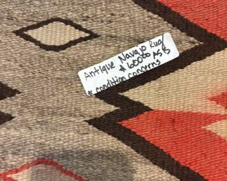 Antique Navajo Rug Tan & Orange
$600.00. 37” x 62”
