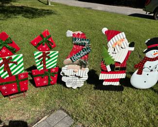 Xmas yard stakes $20 each