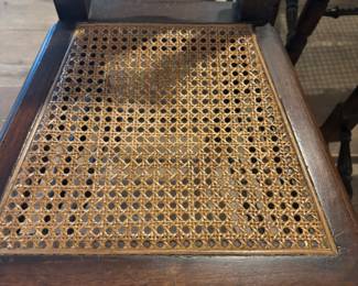 6) Cane bottom chairs (2 w issues)
$500.00 set 17.5”w 15”d 41.5”t