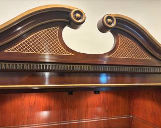Francher Asian inspired 2 piece China Cabinet 4 drawers 2 cabinets $1,200.00. 67.5”w 17”d 84”t