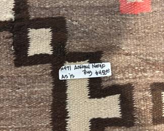 Antique Navajo Rug Brown & Orange
$450.00. 32” x 62”