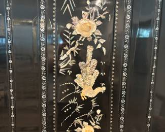Pair of Black lacquer with mother of pearl Japanese Doors $900.00 pair
43” w 68” t