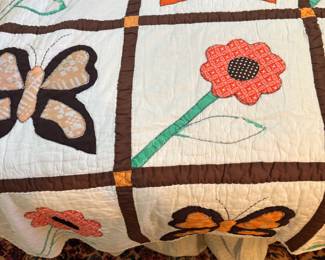 Butterfly quilt $ 85.00. 64”x 77”