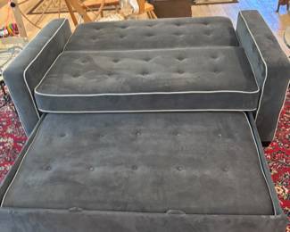 Blue Serta Dream convertible sofa/bed
$ 500.00. 66”w 36”d 39” t sofa
66”w 66” d 25” t bed