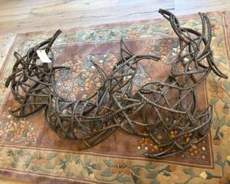Shidoni Metal wall sculpture by Thomas C Hicks 1927-2019. $1,200.00
56”w 34”t 7” d