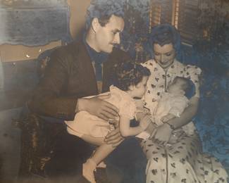 These photographs of William Augustus, Wellman and his wife, Dorothy Coonan, Wellman, and two of their children and Dorothy Coonan Wilman, and their first child