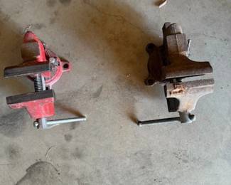 Two table vises 4" and 5"
