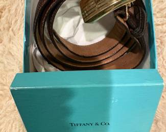 14kt Tiffany belt  buckle