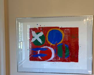 Albert Irvin (British 1922- 2015) signed serigraph "New Cross"