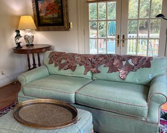 Beaded Kim Siebert runner on back of sofa