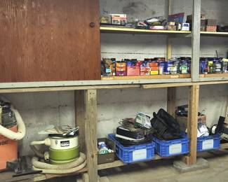 Shop vacs  nuts / bolts and floor dolly's