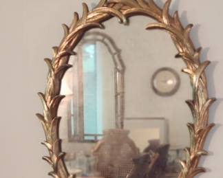 Mid-Century 1960's Syroco Gold Tone wall Mirror