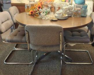 Chromecraft Table and chairs, 2005.
