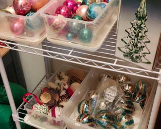 Vintage Ornaments, Crystal Trees, Modern Christmas, Picks, Decor' etc.