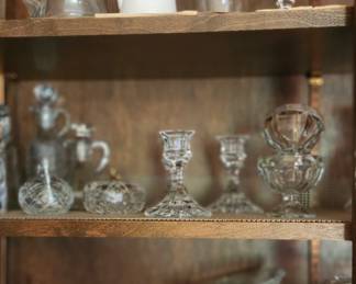 Vintage Cruets, Candleholders, Cream Pitchers, Plates.