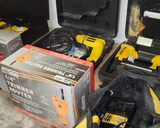Router  Stapler Drills Grinder and more