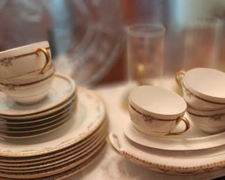 Austria Imperial Crown China, Floral and Gold.