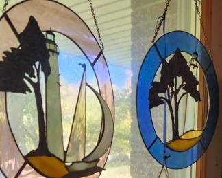 Large Collection Of Stained Glass Suncatchers.