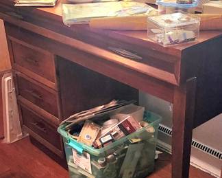 Vintage sewing table.