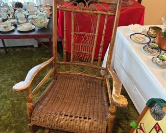 Wooden rocking chair