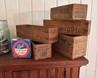 Wooden cheese boxes