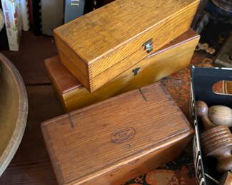 wooden boxes