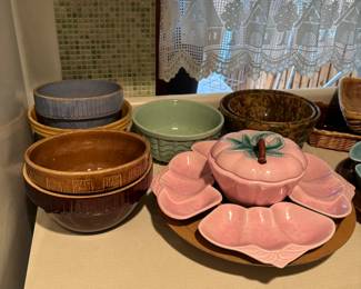 Crock bowls, MCM servers