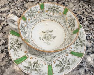 Set of 8 Teacup & Saucers. Photo 2 of 2.