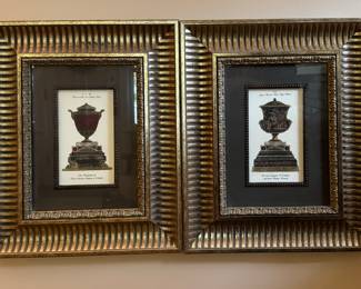 Grecian Urn Etchings - 2 Available. Each Measures 16" W x 19" H Overall. Photo 1 of 3.